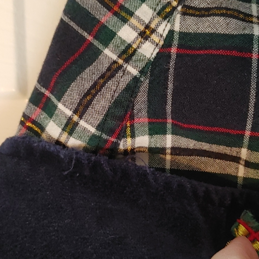Vintage Holiday Long Sleeve Button Down Womens Sz Medium Plaid Metallic Velvour - Picture 8 of 10